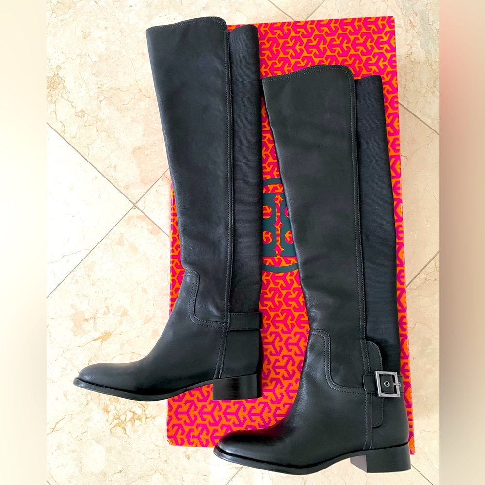 Tory Burch Jack Landed Capra pull on Over the Knee Boot. Gorgeous…worn once.